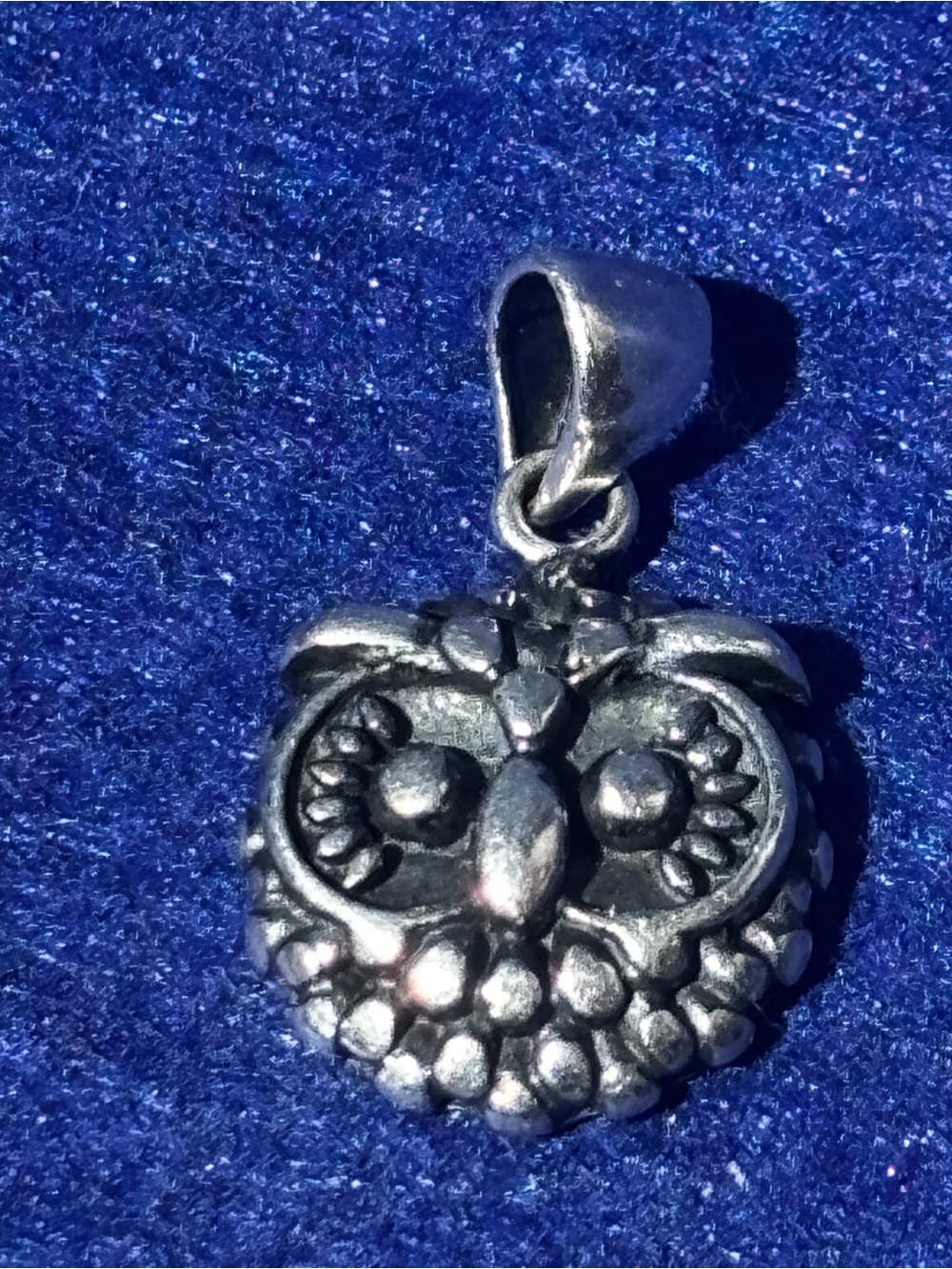Sterling Silver Owl Pendant Necklace Charm